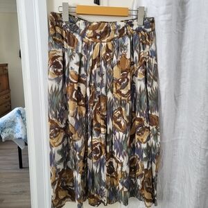 Vintage Floral Patterned Women's Skirt